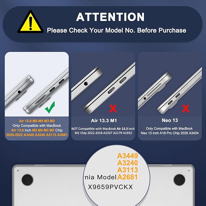 MOSISO Compatible with MacBook Air 13 inch Case M5 2026 M4 2025 M3 M2 2024-2022 A3449 A3240 A3113 A2681, Hard Shell&Keyboard Cover&Screen Film&Type C for MacBook Air 13.6 inch Case, Antique Green