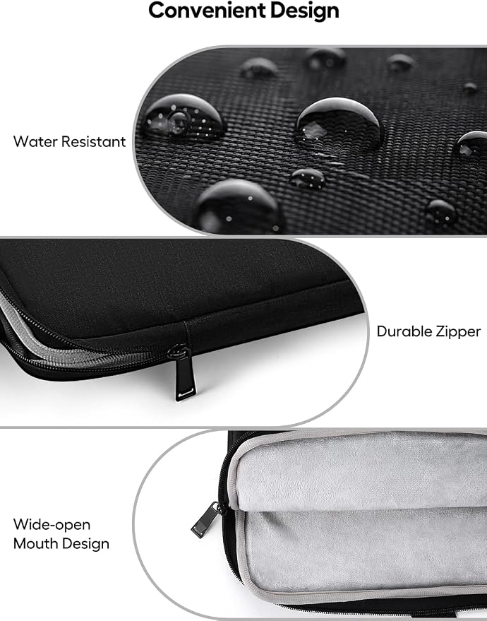 UPERFECT Laptop Sleeve 19.5-inch for Laptop/Portable Monitor/Notebook/Tablet with Large Capacity Side Pockets & Durable Handle-Waterproof/Shockproof-Padded Compartments-Zippered Accessory Storage