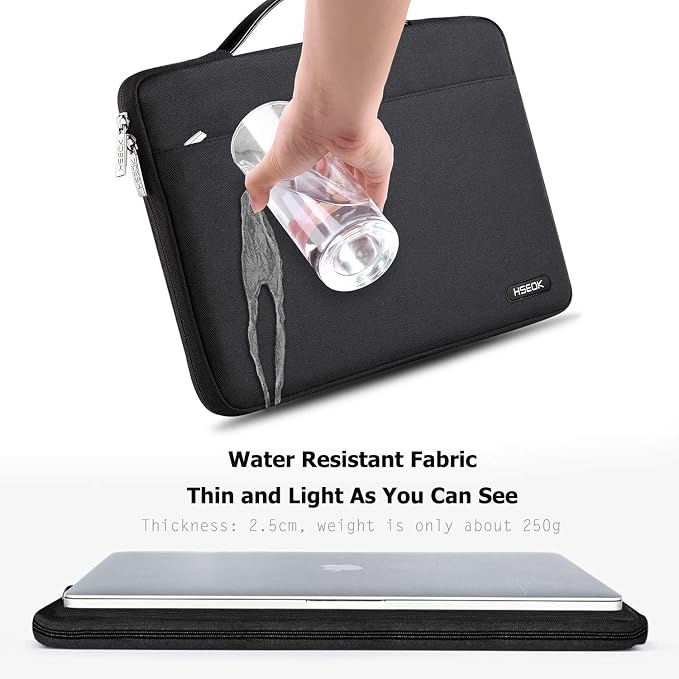 Hseok Laptop Sleeve 15.6-16 Inch Case Briefcase Compatible with MacBook Neo 16, MacBook Pro 16 M5/M4/M3/M2/M1, MacBook Air 15 M5, XPS 16 and Most 15.6-16 Notebooks,B01K01