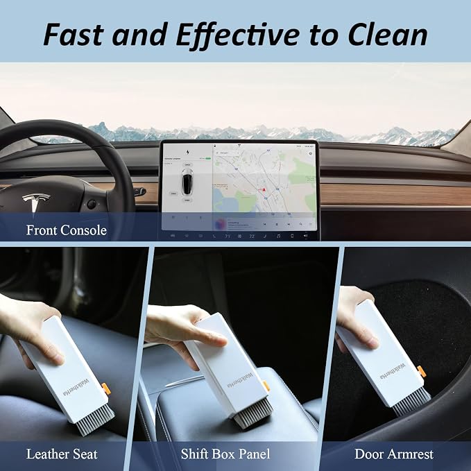 Keyboard Cleaner Laptop Cleaning Kit, All in One Keyboard Cleaning Kit with Car Screen Cleaner Spray, Retractable Detailing Brush for Phone iPhone Computer PC MacBook Airpod Camera Lens Elecitroncs