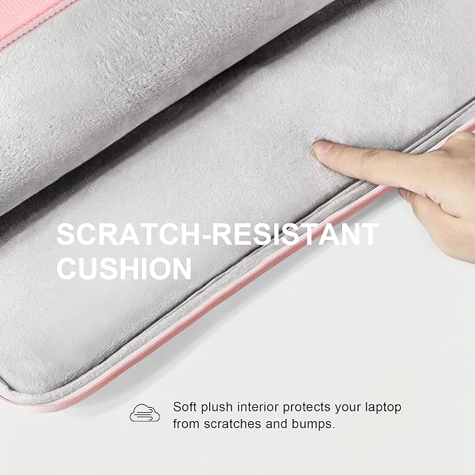 Lacdo 13 inch Laptop Sleeve Case for 13 inch MacBook Air M5 A3449 (2026), M4 A3240 2025, M3 A3113, M2 A2681, M1 A2337 | 13" MacBook Neo A18 Pro A3404 (2026) | iPad Air/Pro 13 M5 Computer Bag, Pink