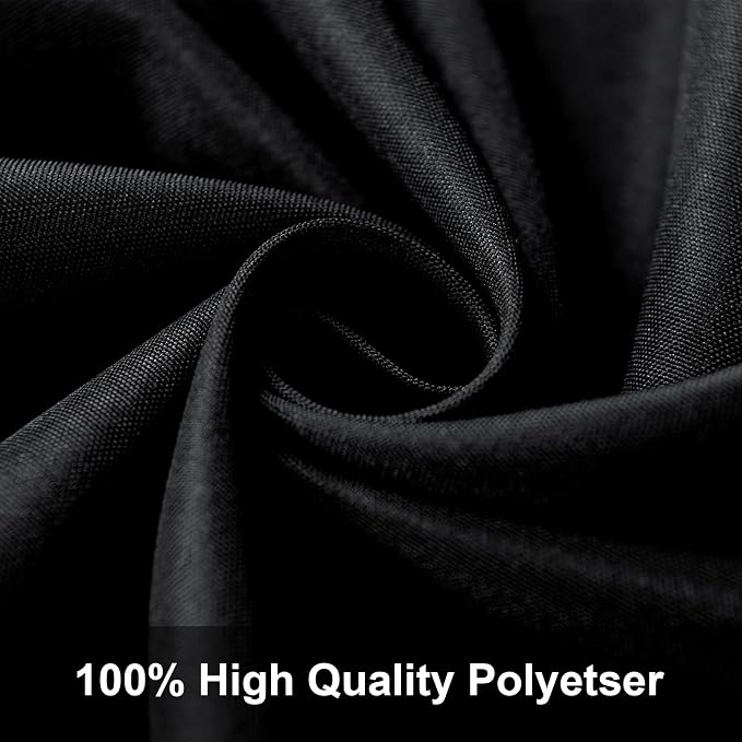 Joccun 10X10FT Black Backdrop Background for Photography,Polyester Backdrop Curtain Background Screen for Photography,Photoshoot,Video Recording,Studio(10X10ft,Black)