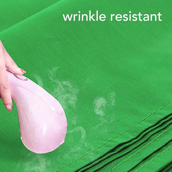 Chromakey Green Screen Backdrop, Photography Backdrop High Density Polyester Soft Light Wrinkle Background for Photo Studio Streaming Video Party Home Use (150 * 300CM)