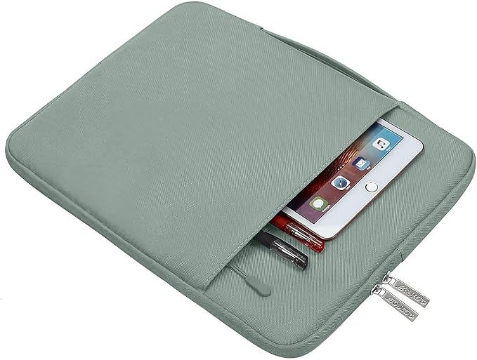 MOSISO Laptop Case 15 inch, Laptop Sleeve with Handle Compatible with MacBook Air 15 inch M5 A3448 M4 A3241 M3 A3114 M2 A2941 2026-2023, Dell XPS, Polyester Multifunctional Computer Bag, Antique Green