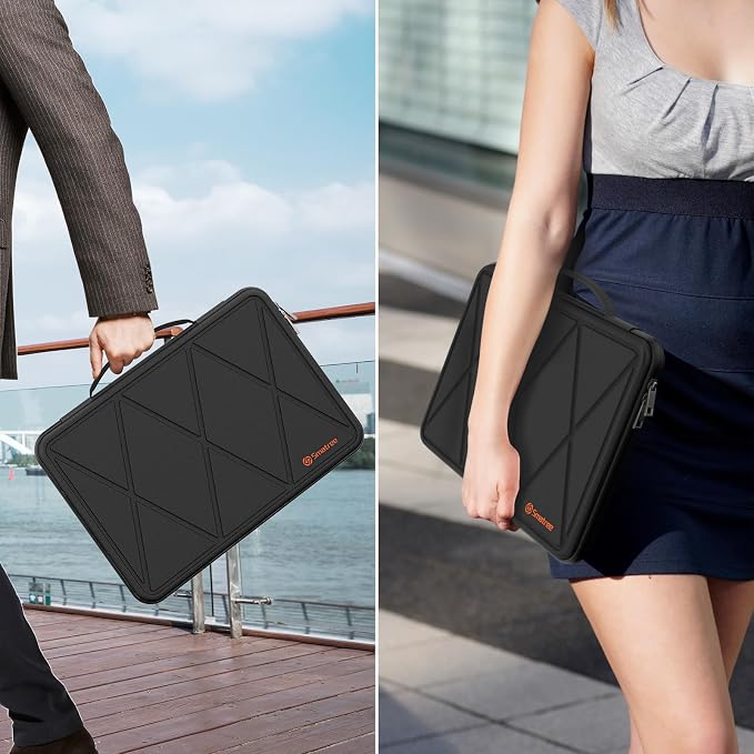 Smatree MS79 Hard EVA Protective Sleeve Case with Stand Compatible for 15.6 inch Samsung Galaxy Book4/Galaxy Book3 Laptop Notebook Bag