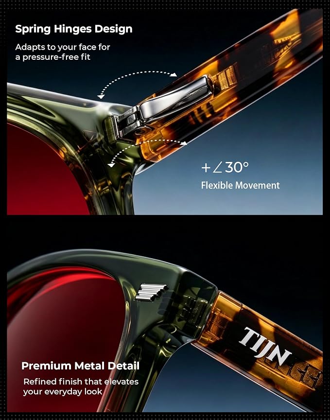 TIJN Premuim Blue Light Blocking Glasses for Women Men Square Frame Nerd Eyeglasses Anti Blue Ray Computer Screen Glasses