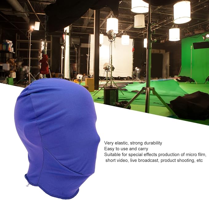 Green Screen Hood, Invisibles Effects Green Mask Photography Background Chroma Keying Video Screen Hood for Film Making Film Equipment (Blue)