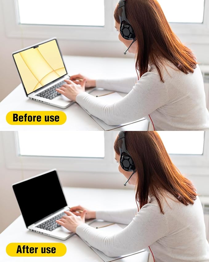 F FORITO Magnetic Privacy Screen Protector Compatible with MacBook Air 15.3 inch (2026-2023, M2, M3, M4, M5), Removable 360° Anti Peeping Anti Blue Light Anti Glare Laptop Privacy Screen Shield