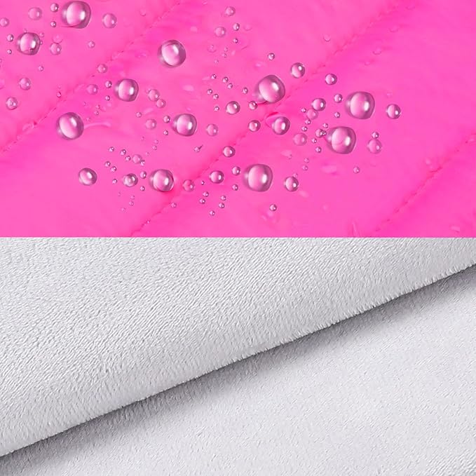 MOSISO Laptop Case 16 inch, 15-15.6 inch Puffy Laptop Sleeve Compatible with MacBook Pro 16 M5 M4 M3 M2 M1, HP Dell ASUS Acer Toshiba Lenovo, Polyester Horizontal Bag with Small Case, Rose Red
