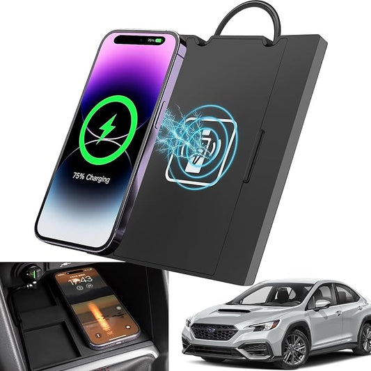 for 2022-2026 Subaru WRX 15W Fast Wireless Charger, Car Qi Charging Station Pad Mat fits Subaru WRX Accessories
