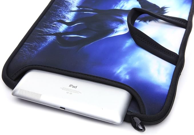 15.6-Inch Laptop Shoulder Sleeve Bag Case With Handle For 15 15.6" Acer Dell Hp (blue)