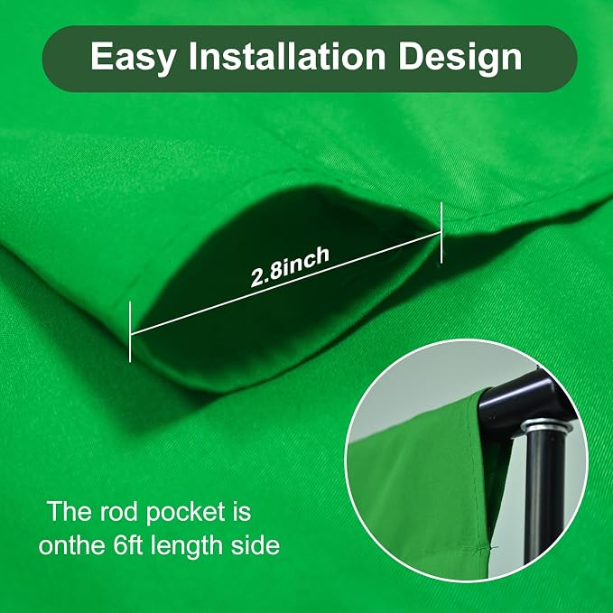 Green Screen Backdrop for Photography 10 x 13Ft,Chroma Key Greenscreen Background Sheet for Photography,Photo Backdrop Curtain for Photoshoot Video Polyester Cloth Video Studio Calls Streaming Gaming