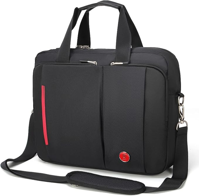 Omnpak 17 inch Laptop Bag, Laptop Briefcase with Combination Lock, Anti Theft Business Office Bag,Satchel Bags for Men,Water-Repellent Gaming Computer Bag for Women Locking Notary Bag, Hippa Bag