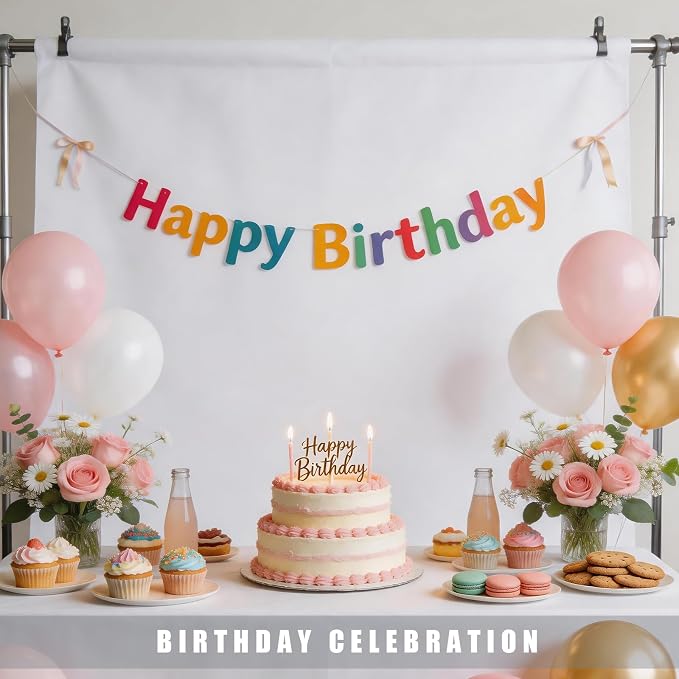 White Photo Backdrop for Photoshoot, White Background for Portrait, Product Photography Fashion Shoot Festival Celebrations 5x7FT