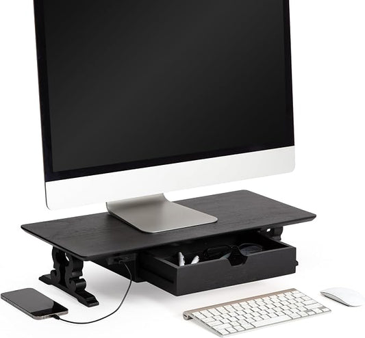 Anji Mountain Monitor Stand - Desktop Organizer & Laptop Riser, Ergonomic Monitor Riser, Space-Saving Monitor Stand for Desk, Durable Construction, Easy Assembly, Ideal for Home & Office