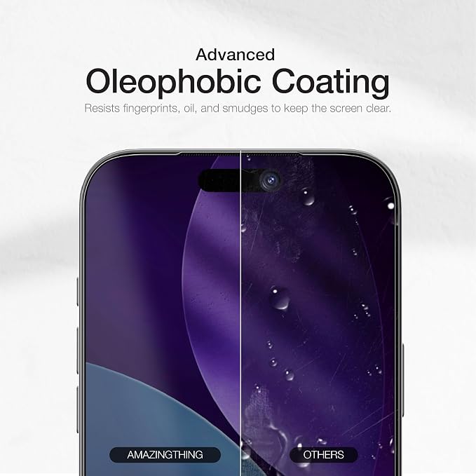 AMAZINGthing for iPhone 17 Pro [Titan Filter 7 - Privacy Glass] Screen Protector, Privacy Viewing, 9H Tempered Glass, Full Coverage, Case‑Friendly, Oleophobic, Alignement Frame, 2 Pack