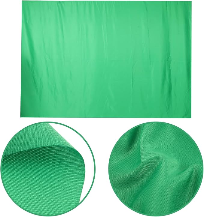 Chroma Key Backdrop Fabric 3x2ft Wrinkle-Resistant Photo Background Sheet for Video Streaming and Live Broadcast Photography