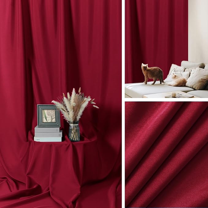 Sugargirl 10X10FT Red Backdrop Background for Photography, Photo Backdrop Red Screen Photo Booth Backdrop for Photoshoot Party Video(1 Panel)