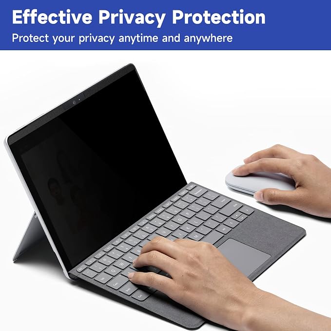 IPROKKO Magnetic Privacy Screen for Microsoft Surface Pro 11/10/9/8/X, Surface Pro Privacy Filter 13 Inch, Anti-Glare Blue Light Laptop Computer Monitor Screen Protector