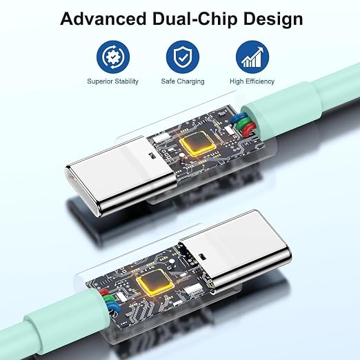 iPhone 17 16 15 Charger/10ft Type C to C Charging Cable Cord Long, USB C Fast Charging Block Plug for Apple iPhone 17 Pro Max/17 Air/16 Pro/15 Plus/AirPods/iPad/mini Plug Cube Birck Box Power Adapter