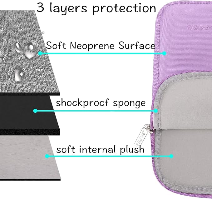 MOSISO Laptop Case 13 inch, 13 inch Laptop Sleeve Bag Compatible with MacBook Neo/Air M5 M4 M3 M2 M1 2026-2018 / Pro M2 M1 2026-2016, Neoprene Computer Sleeve Bag with Small Case, Purple