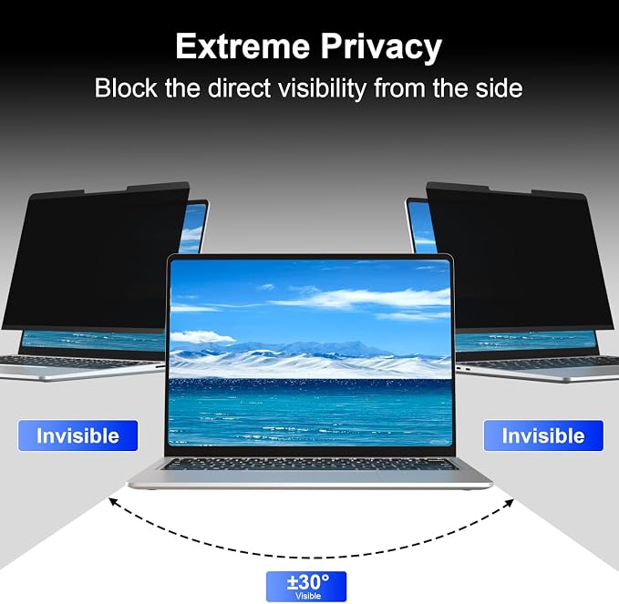 Magnetic Privacy Screen for 13.5 Inch Microsoft Surface Laptop 5, Removable Anti Glare Surface Laptop 13.5 Screen Protector, Blue Light Filter, Anti Spy Easy Install