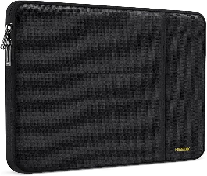 Hseok Laptop Sleeve 15 inch Case Compatible with MacBook Air 15 M5 M4 A3241 M3 A3114 M2 A2941 2025 2024 2023, MacBook Pro 15 A1398, Dell XPS 15, Computer Bag with Side Pocket & Dual Zippers,B01K01