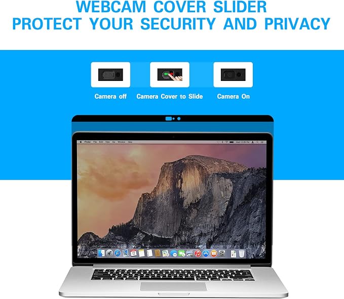 Privacy Screen Protector for MacBook 12 Inch (2012-2015) - Nano-Suction Removable Anti-Spy Filter, Blue Light Blocking, Ultra-Thin Design