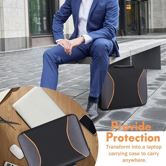 Laptop Sun Shade Laptop Sun Glare Shield Privacy Screen Hood Lightweight Laptops Sunshade Bag for Working Outside Portable Shield Cover 12-14'' (Patent Pending)
