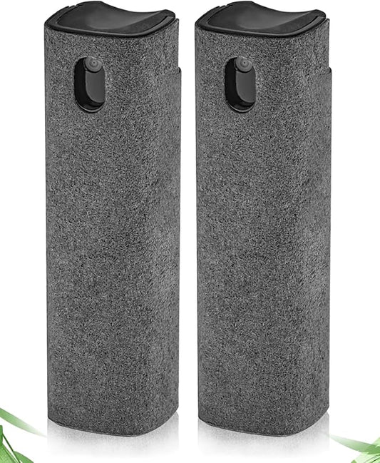 Screen Cleaner Spray and Wipe 2 in 1 Touchscreen Mist Cleaner Touch Screen Cleaner for Car,iPad,Phone,Laptop, MacBook, and More,Car Essentials (2 Units)