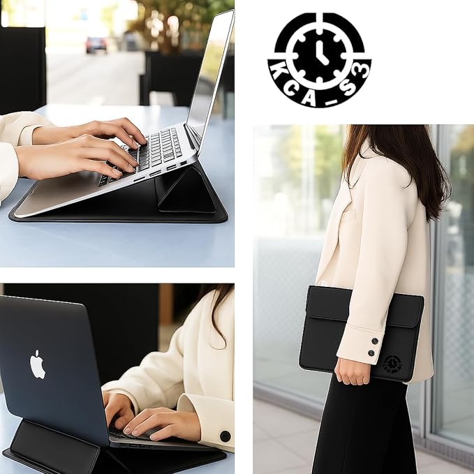 Black Universal Laptop Sleeve 11-13.3 Inch ONLY MacBook Air Pro 13" HP Envy Spectre x360 ASUS VivoBook Chromebook Flip Acer Spin 3 Lenovo IdeaPad Slim Students, Not for 14-16”