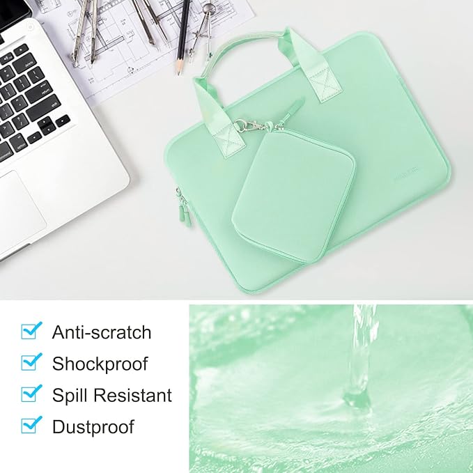 Hseok Laptop Sleeve 14 inch Case with Small Case, Compatible with MacBook Neo 14, MacBook Pro 14 M5/M4/M3/M2/M1, XPS 14 and Most 14 inch Notebooks, Neoprene Computer Handbag,L01U01