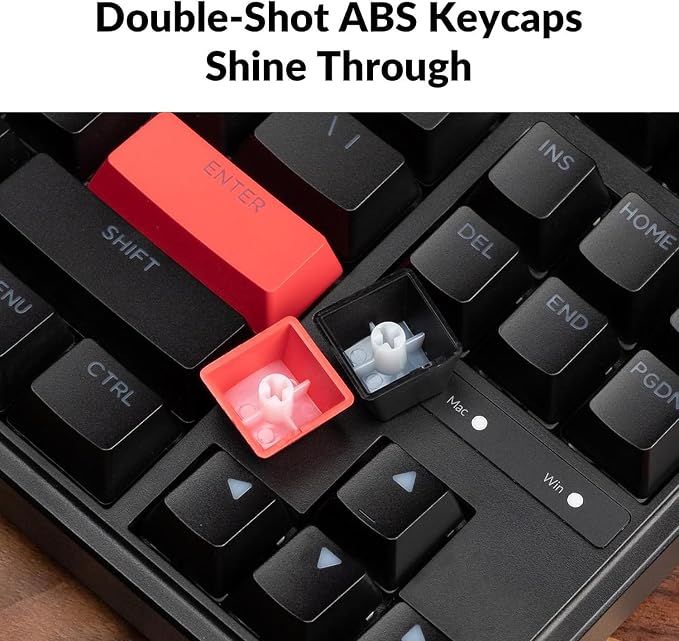 Keychron C3 Pro QMK/VIA Custom Mechanical Keyboard, Hot Swappable Programmable 87 Keys Compact TKL Layout Gasket Mount, RGB Backlight Wired Gaming Keyboard with Brown Switches for Mac/Windows/Linux