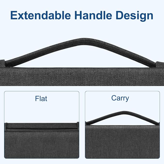 MOSISO Laptop Case 13.3 inch, 13-13.3 inch Laptop Sleeve with Handle Compatible with MacBook Air/Pro 13/Pro 14 M5 M4 M3 M2 M1,HP Dell ASUS Lenovo, Polyester Multifunctional Computer Bag, Charcoal Gray