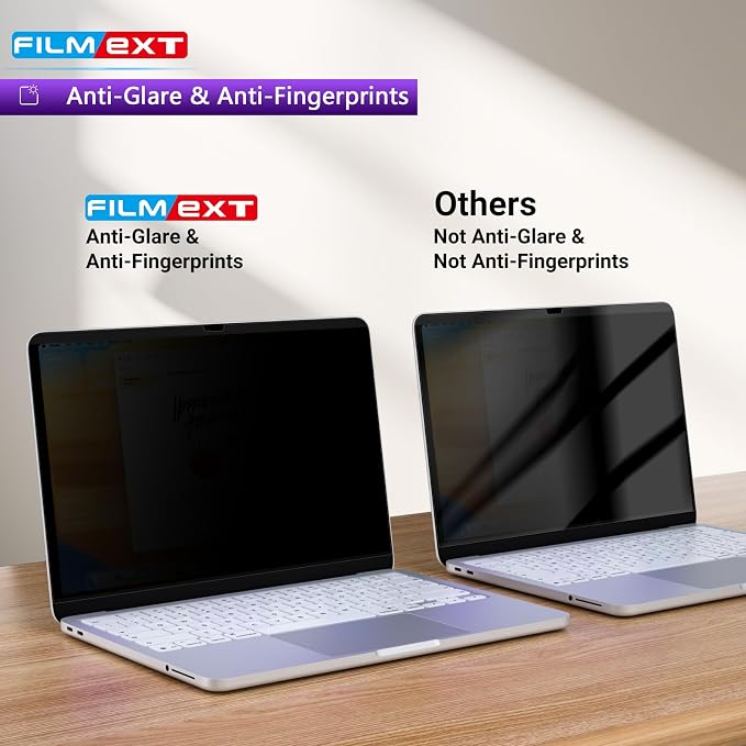 FILMEXT Magnetic Privacy Screen for Macbook Neo 13 inch (2026 Release, A18 Pro), Removable Anti Blue Light Anti Spy Filter Laptop Screen Protector for Mac 13in A3404 A3449