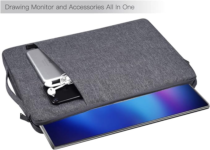 Portable Monitor Case 17.3 Inch, Carrying Computer Bag Compatible with ASUS ViewSonic Portable Monitor, Space Grey