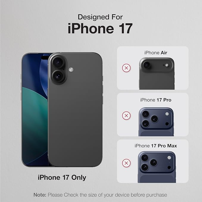 AMAZINGthing for iPhone 17 [Titan Filter 7 - Full Glass] Screen Protector, Ultra Clear, 9H Tempered Glass, Full Coverage, Case‑Friendly, Oleophobic, Alignement Frame, 2 Pack