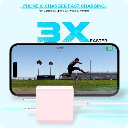 [Apple MFi Certified] iPhone 17 16 Pro Max Quick Charger,3Pack 20W USBC Wall Charger Block and 6 Feet USB C to USB C Fast Charging Cable for iPhone 17/17 Air/16 Pro/16 Pro Max/iPhone 15/15 ProMax/Plus