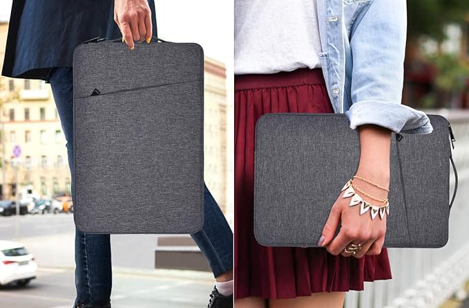 Portable Monitor Case Compatible with 18-18.5 Inch Most Large Portable Monitor Protective Sleeve Storage Bag, Space Grey(NOT FIT 18 INCH Laptop)