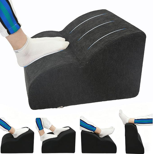 Foot Rest for Under Desk at Work.Multifunctional 3-Tier Foot Stool,with Washable Footrest.for Under Desk,Office Chair Gaming Chair & Sofa,Leg Elevation Pillow,Supports Posture(A-Black)
