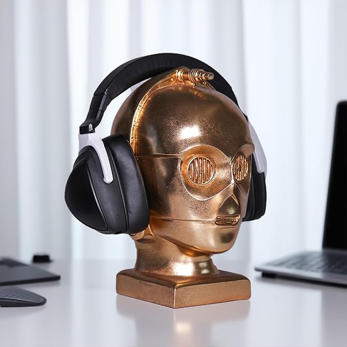 Desktop Headphone Stand, Suitable for Sennheiser, Bose, Beats, Razer, AirPod Max | Arch Bridge Design | Dust and Scratch Protection | Fashionable Retro Gaming Accessory idea
