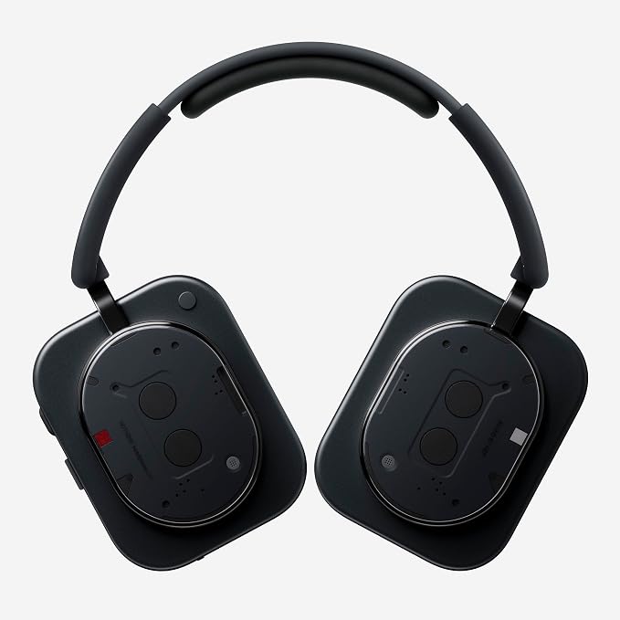 Nothing Headphone (1) Hybrid Active Noise Cancelling Headphones, Wireless Over-Ear Headphones with 6 Mics, 80Hrs Playtime, Hi-Res Audio, KEF-Tuned, Spatial Sound, Comfort Fit & Fast Charging Black