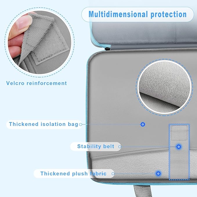 ZINZ Expandable Laptop Case 15.6 Inch Sleeve, Protective Carrying Case Compatible with MacBook Neo 16", MacBook Pro 16"/15.4", Dell XPS 16" and Most 15" 15.6" 16" Notebook，G01Y01