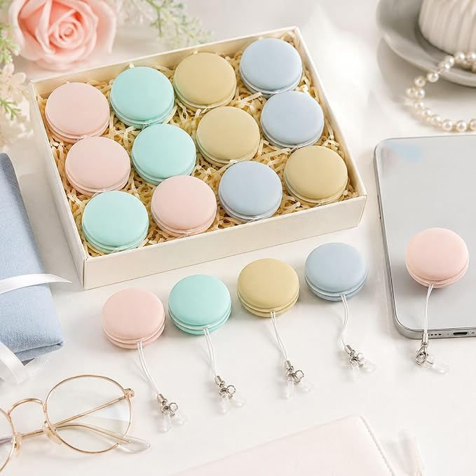 12 Pcs Macaron Screen and Eyeglass Brush Cleaner Phone Screen Cleaners for Eyeglasses Camera Lens Cleaning Brushes (Random)