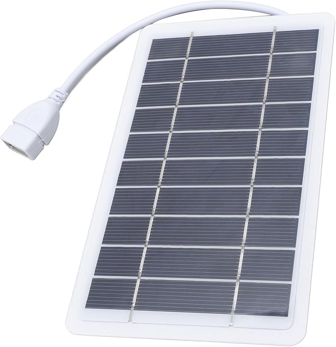 Solar Panel Power Bank, Monocrystalline Silicon 2 USB Outputs High Efficiency Portable Phone Charger, with Compact Size for Camping Hiking Travel