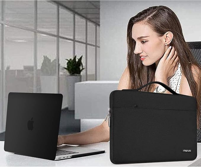 MOSISO Compatible with MacBook Pro 14 inch Case M5 2026 M4 M3 M2 M1 2025-2021 A3427 A3426 A3434 A3112 A3185 A3401 A2918 A2992 A2779 A2442, Case&Bag&Keyboard Skin&Webcam Cover&ScreenFilm, Black