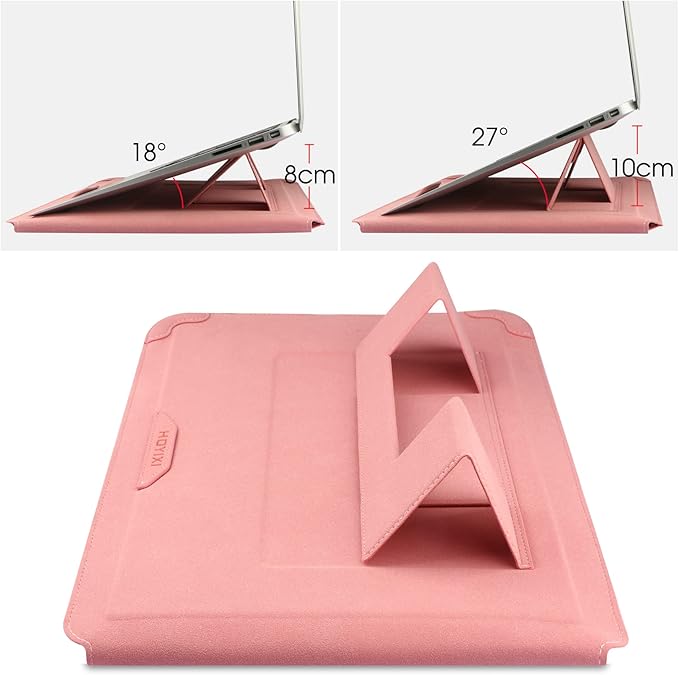 HoYiXi 13 Inch Laptop Sleeve Case Bag Compatible with MacBook Neo 2026/MacBook Air 13 M1 M2 2022-2018/MacBook Pro 13 M2 2022-2016/Surface Pro 8 2021/Surface Go 3 13-13.6'' Dell HP ASUS Acer PC, Pink