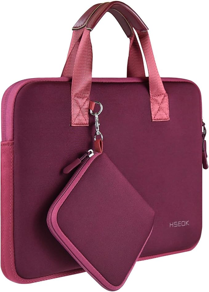 Hseok Laptop Sleeve 14 inch Case with Small Case, Compatible with MacBook Neo 14, MacBook Pro 14 M5/M4/M3/M2/M1, XPS 14 and Most 14 inch Notebooks, Neoprene Computer Handbag,R01D01