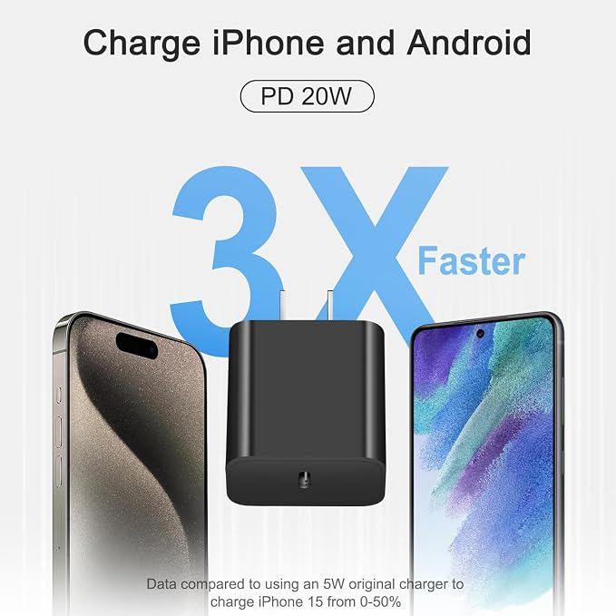 iPhone 17 16 15 Fast Charging 10FT Long USB C Charger Type C Charger 3 Pack Fast Charger USB C for iPhone 17/17 Plus/17 Pro/17 Pro Max/16/16 Plus/16 Pro/16 Pro Max/15 Pro Max,iPad Pro,Samsung(Black)