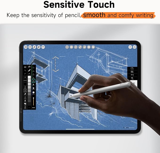Upgrade 360° Privacy Screen Protector for iPad Air 11 inch M4 2026 & M3 2025 & M2 2024, (iPad Air 8th/7th/6th Generation), Magicsuction 4-Way Anti Spy Glare Blue Light Filter, Bubble Free/Reusable
